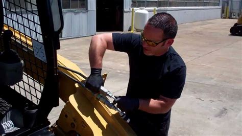 how to attach new hydraulic lines on skid steer|bobcat auxiliary hydraulic hookup.